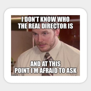 Movie Set Meme Real Director Sticker